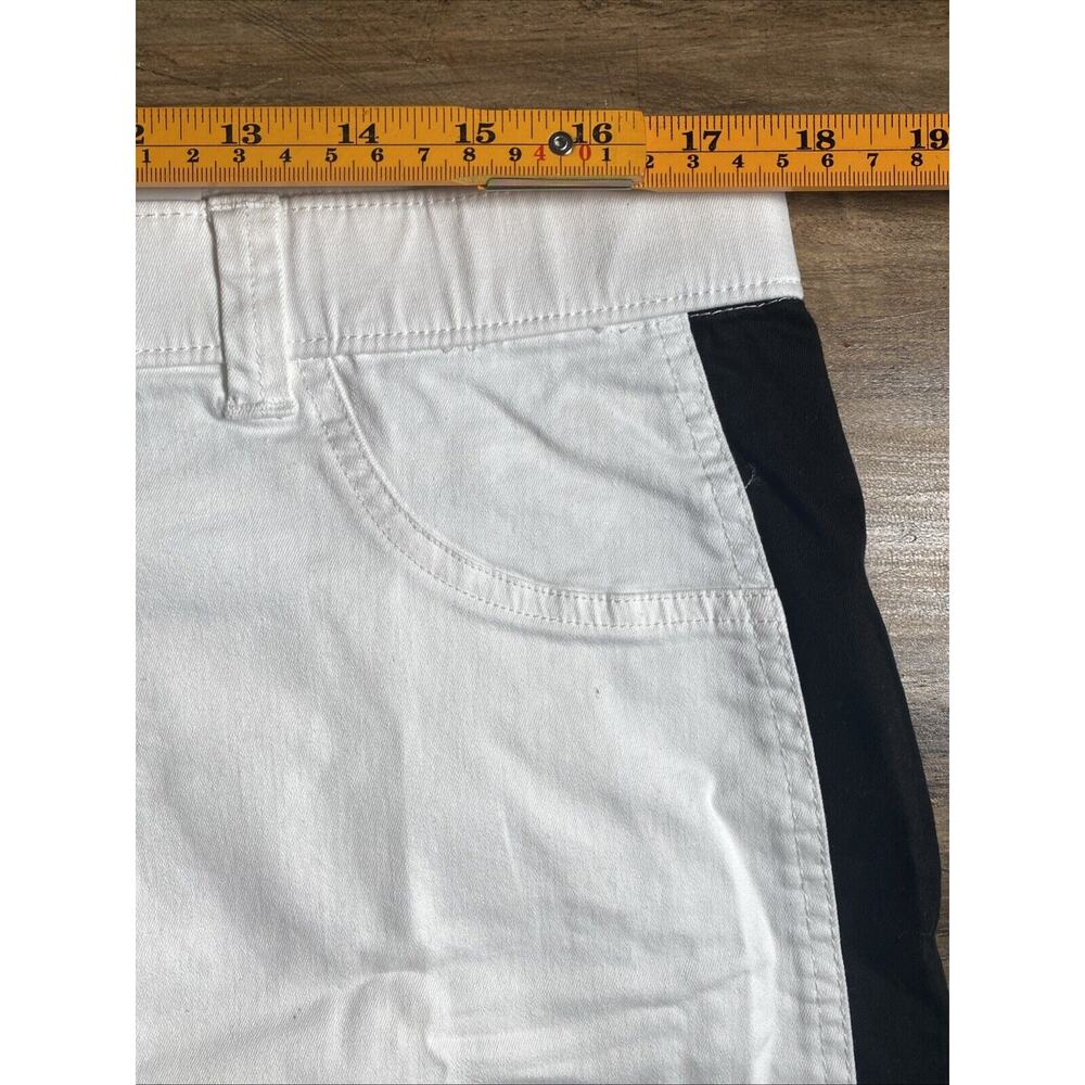 HUE New Tuxedo Cutoff Denim Mini Skirt Size XL NEW - Picture 5 of 8